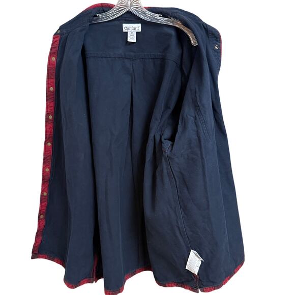 Carhartt Mens XL Tall Shirt Jacket    100% heavyweight cotton, snap closure. - Picture 6 of 8